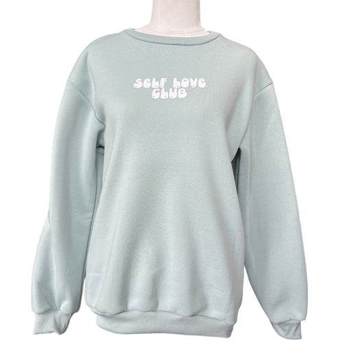 Self Love Club Sweatshirt - Sage Green