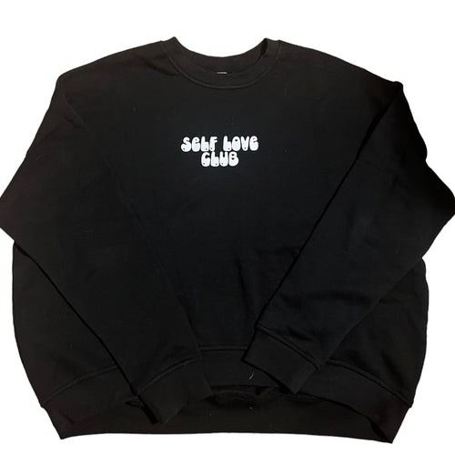 Self Love Club Sweatshirt- Black
